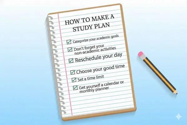 how to build a study plan