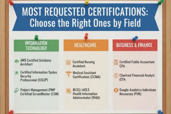 most requested certifications